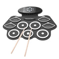 W562 Thickened 7 Drum Set Silicone Hand Rolled Drums Jazz Drums Percussion Instruments Electronic Drums, W562