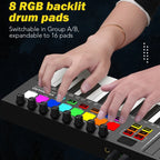 MD02 25 Key USB Keyboard And Drum Pad MIDI Controller Keyboard Piano, MD02