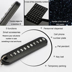 Car Key Anti Lost Woven Lanyard Pendant Keychain Cell Phone Number Plate
