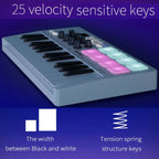 M-VAVE SMK-25 USB MIDI Keyboard Controller With 8 Back Drum Pads, M-VAVE SMK-25