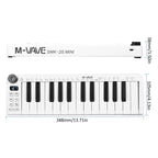 M-VAVE SKM-25MINI Digital Electronic Piano 25 Key Musical Instrument MIDI Keyboard Controller, SKM-25MINI