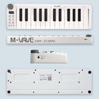 M-VAVE SKM-25MINI Digital Electronic Piano 25 Key Musical Instrument MIDI Keyboard Controller, SKM-25MINI