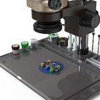 BAKU BA-692  2 In 1 Microscope Maintenance Insulation Pad Aluminum Alloy Silicone Work Mat