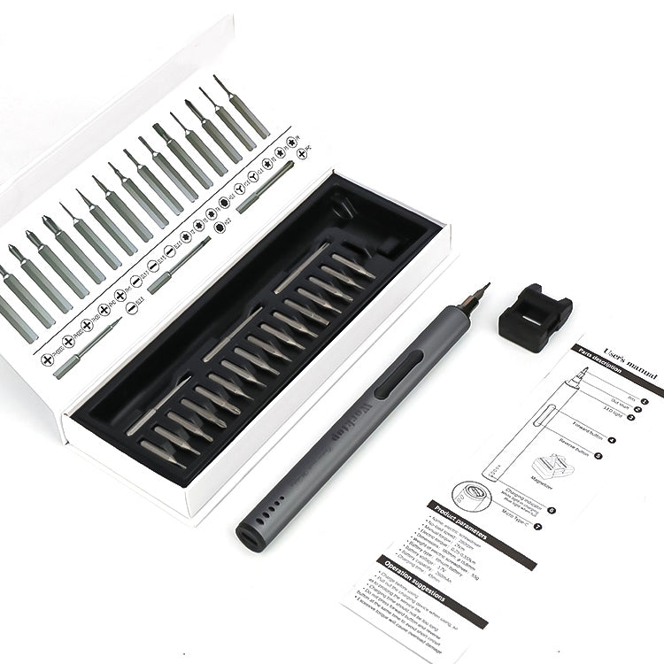 BAKU Worktop 280rpm/Min 0.35N.M Electric Screwdriver Set With 20 Bits, Worktop