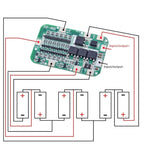 6 String 22/24V 18650 Lithium Battery Protection Board, 6 Strings