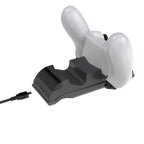 For PS4 Slim / Pro Gamepad Docking Charger Controller Dual Charger With Display Lights, For PS4 (Black), For PS4 (White)