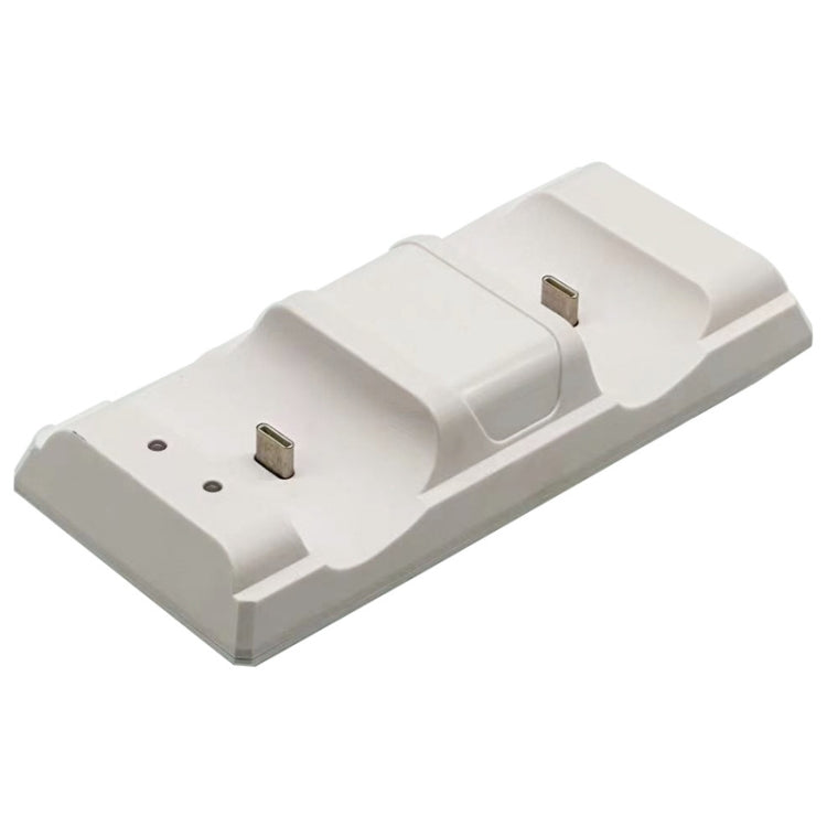 For PS5 Controller Dock Charger Gamepad Dual Port Quick Charger, For PS5 (White), For PS5 (Black)
