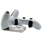 For PS5 Controller Dock Charger Gamepad Dual Port Quick Charger, For PS5 (White), For PS5 (Black)