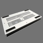 For PS5 Digital / Optical Drive Console Cooling Fan Controller Charging Base With Light Dock Stand, White, Black