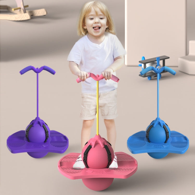 Jumping Ball Increase Children Balance Sense Training Sports Equipment, Blue, Pink, Purple, Blue without Handrails, Pink without Handrails, Purple without Handrails