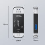 JINGHUA USB2.0 Multi-Function Card Reader SD/TF Dual Card Slot Cell Phone Computer Card Reader