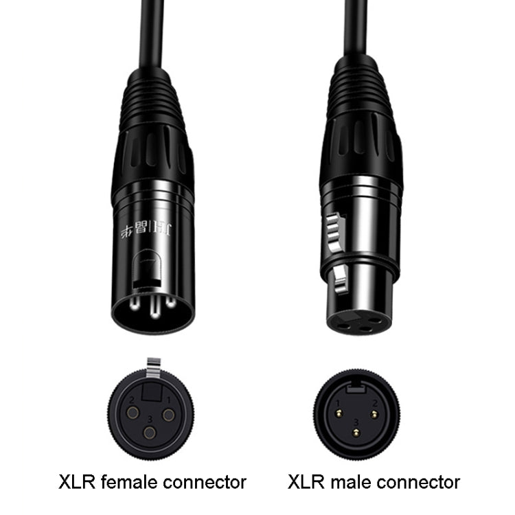 JINGHUA Microphone Cable XLR Male To Female Balanced Cable Mixing Console Amplifier Audio Cable, 1.5M, 3M, 10M