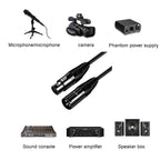 JINGHUA Microphone Cable XLR Male To Female Balanced Cable Mixing Console Amplifier Audio Cable, 1.5M, 3M, 10M