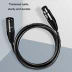 JINGHUA Microphone Cable XLR Male To Female Balanced Cable Mixing Console Amplifier Audio Cable, 1.5M, 3M, 10M