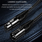JINGHUA Microphone Cable XLR Male To Female Balanced Cable Mixing Console Amplifier Audio Cable, 1.5M, 3M, 10M