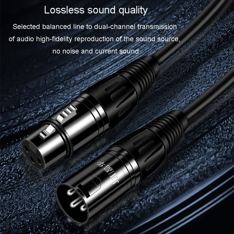 JINGHUA Microphone Cable XLR Male To Female Balanced Cable Mixing Console Amplifier Audio Cable, 1.5M, 3M, 10M