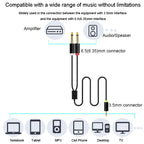 JINGHUA 3.5mm To Dual 6.5mm Audio Cable 1 In 2 Dual Channel Mixer Amplifier Audio Cable, 0.5m, 1.5m, 3m, 5m, 10m