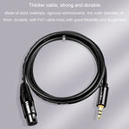 JINGHUA 3.5mm Male To XLR Female Microphone Cable Computer Mixer Audio Cable, 3m, 5m, 10m