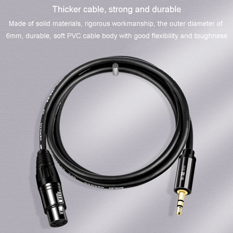 JINGHUA 3.5mm Male To XLR Female Microphone Cable Computer Mixer Audio Cable, 3m, 5m, 10m