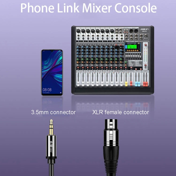 JINGHUA 3.5mm Male To XLR Female Microphone Cable Computer Mixer Audio Cable, 3m, 5m, 10m