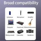JINGHUA 3.5mm Male To XLR Female Microphone Cable Computer Mixer Audio Cable, 3m, 5m, 10m
