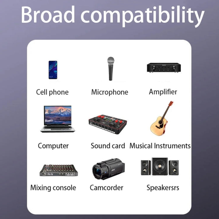JINGHUA 3.5mm Male To XLR Female Microphone Cable Computer Mixer Audio Cable, 3m, 5m, 10m