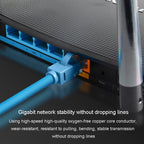JINGHUA Category 6 Gigabit Double Shielded Router Computer Project All Copper Network Cable, 1M, 2M, 3M, 5M, 10M