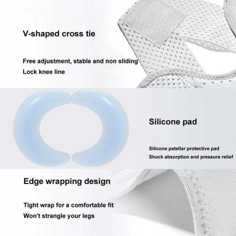 4th Generation Breathable Knee Guard Adjustable Thin Sports Running Cycling Mountaineering Meniscus Knee Joint Patella Strap, M, L, XL, XXL