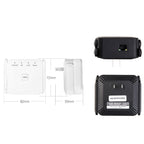 1200Mbps 2.4G / 5G WiFi Extender Booster Repeater Supports Ethernet Port, White EU Plug, White US Plug, White UK Plug, Black EU Plug, Black US Plug, Black UK Plug