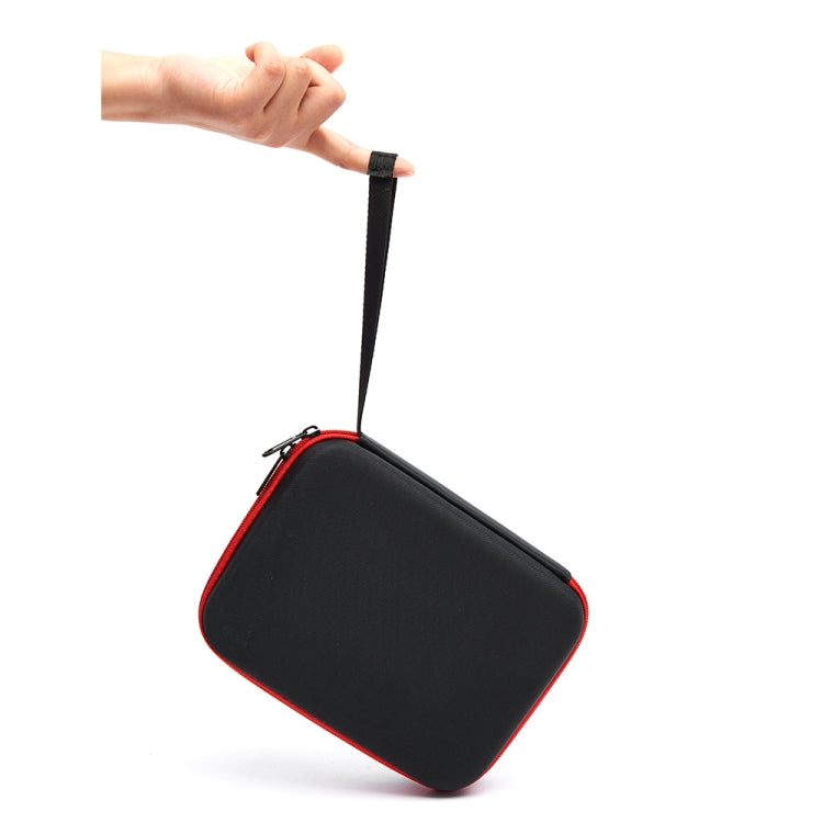 For DJI Osmo Pocket 3 Storage Bag Pocket Camera Handbag, Black Shell Black Inner, Black Shell Red Inner