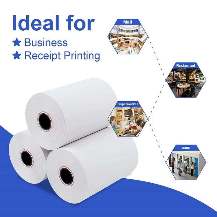 100volume/Box 57x50mm Thermal Paper Take-Out Kitchen Printing Receipt Paper