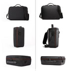 For DJI Mini 4 Pro / RC2 Remote Control Shoulder Bag Handy Crossbody Packet, PU Leather, Nylon