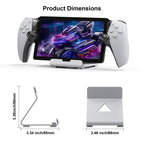 JYS Game Console Desktop Stand For PS Portal / Steam Deck / ROG Ally / Switch / Mobile Phones, Black, White