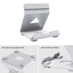 JYS Game Console Desktop Stand For PS Portal / Steam Deck / ROG Ally / Switch / Mobile Phones, Black, White