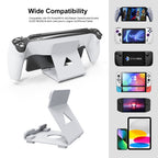 JYS Game Console Desktop Stand For PS Portal / Steam Deck / ROG Ally / Switch / Mobile Phones, Black, White