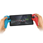 For PS5 PlayStation Portal Game Console DOBE Split Silicone Protective Case, White, Red and Blue