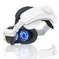 For Meta Quest 3 Rechargeable Headband Adjustable Headstrap Built In 6000mAh Battery, Rechargeable Headband