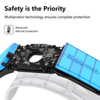 For Meta Quest 3 Rechargeable Headband Adjustable Headstrap Built In 6000mAh Battery, Rechargeable Headband