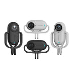 For Insta360 GO 3 AMagisn Silicone Case Camera Protective Accessories, Horizontal Gray, Vertical Gray, Horizontal Black, Vertical Black