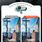For Insta360 GO 3 AMagisn Silicone Case Camera Protective Accessories, Horizontal Gray, Vertical Gray, Horizontal Black, Vertical Black