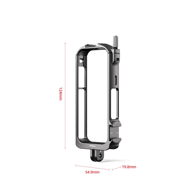 For Insta360 X3 AMagisn Metal Rabbit Cage Protective Frame Accessories, With Lens Cover, Only Cage