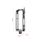 For Insta360 X3 AMagisn Metal Rabbit Cage Protective Frame Accessories, With Lens Cover, Only Cage