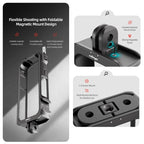 For Insta360 X3 AMagisn Metal Rabbit Cage Protective Frame Accessories, With Lens Cover, Only Cage