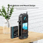For Insta360 X3 AMagisn Metal Rabbit Cage Protective Frame Accessories, With Lens Cover, Only Cage