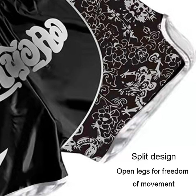 ZhuoAo Boxing Costumes Kids Sparring Fighting Shorts Muay Thai Free Fighting Tights Set, HIT Green, HIT Red, Bright Spot Green, Silvery Dragon Black, Yellow Waist Belt, FIHT Red Blue Spliced, Trophy Cup Black, Hot Printing Red Gold Dragon              ...