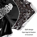 ZhuoAo Boxing Costumes Kids Sparring Fighting Shorts Muay Thai Free Fighting Tights Set, HIT Green, HIT Red, Bright Spot Green, Silvery Dragon Black, Yellow Waist Belt, FIHT Red Blue Spliced, Trophy Cup Black, Hot Printing Red Gold Dragon              ...