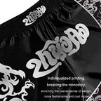 ZhuoAo Boxing Costumes Kids Sparring Fighting Shorts Muay Thai Free Fighting Tights Set, HIT Green, HIT Red, Bright Spot Green, Silvery Dragon Black, Yellow Waist Belt, FIHT Red Blue Spliced, Trophy Cup Black, Hot Printing Red Gold Dragon              ...