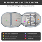 For Meta Quest 3 VR Storage Bag EVA Hard Shell Case Handbag, Grey