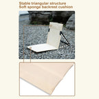 Outdoor Camping Lightweight Comfortable Folding Chair Camping Park Leisure Beach Portable Single Cushion Chair