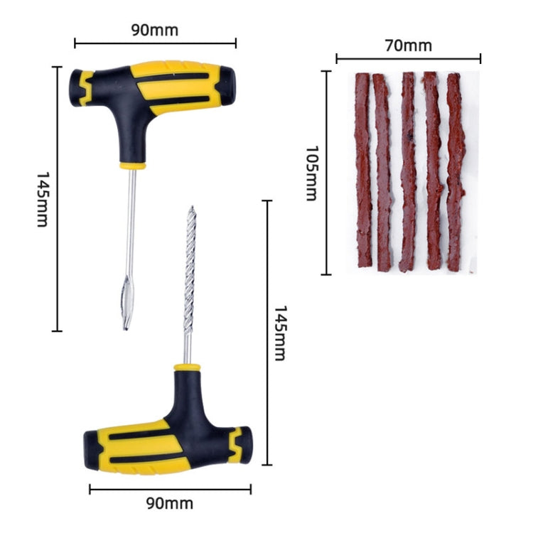 Automotive Vacuum Tire Repair Tool Car Tire Patching Instrument Set, 4pcs, 6pcs, 7pcs, 7pcs-1, 8pcs, 10pcs, 10pcs-1